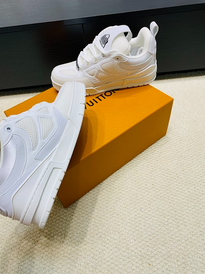 OLS45 Real Leather Women35-40 Man40-45 Sneakers shoes With box
