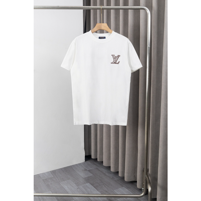 LVC049 New men's and women's summer pure cotton top T-shirt clothing