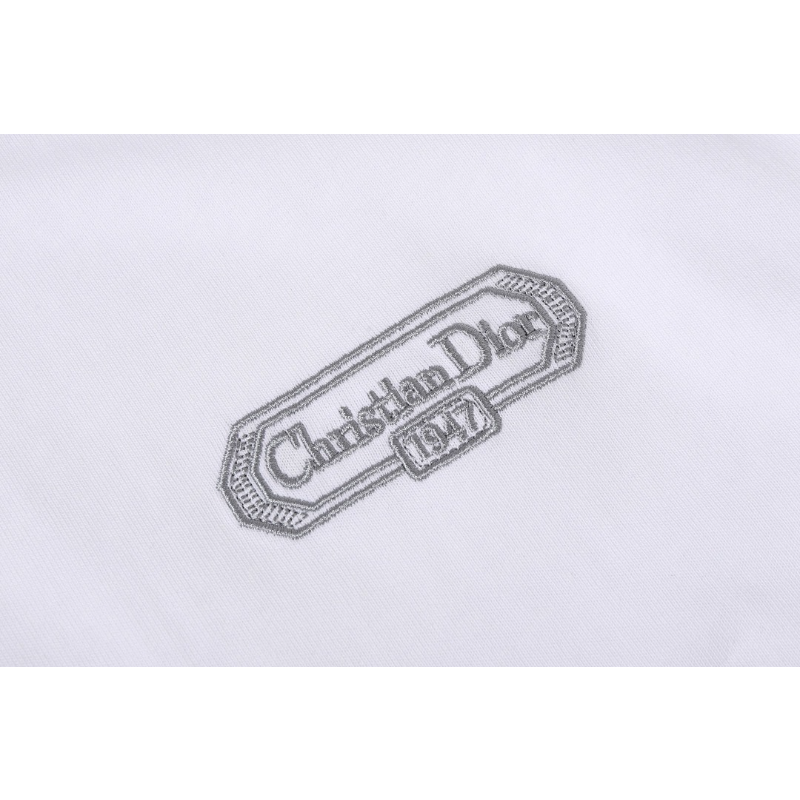 DIC22 New Men's and Women's Summer Short sleeved Cotton T-shirt Embroidered Craft Clothing