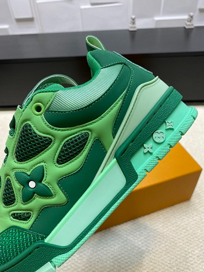 OLS45 Real Leather Women35-40 Man40-45 Sneakers shoes With box