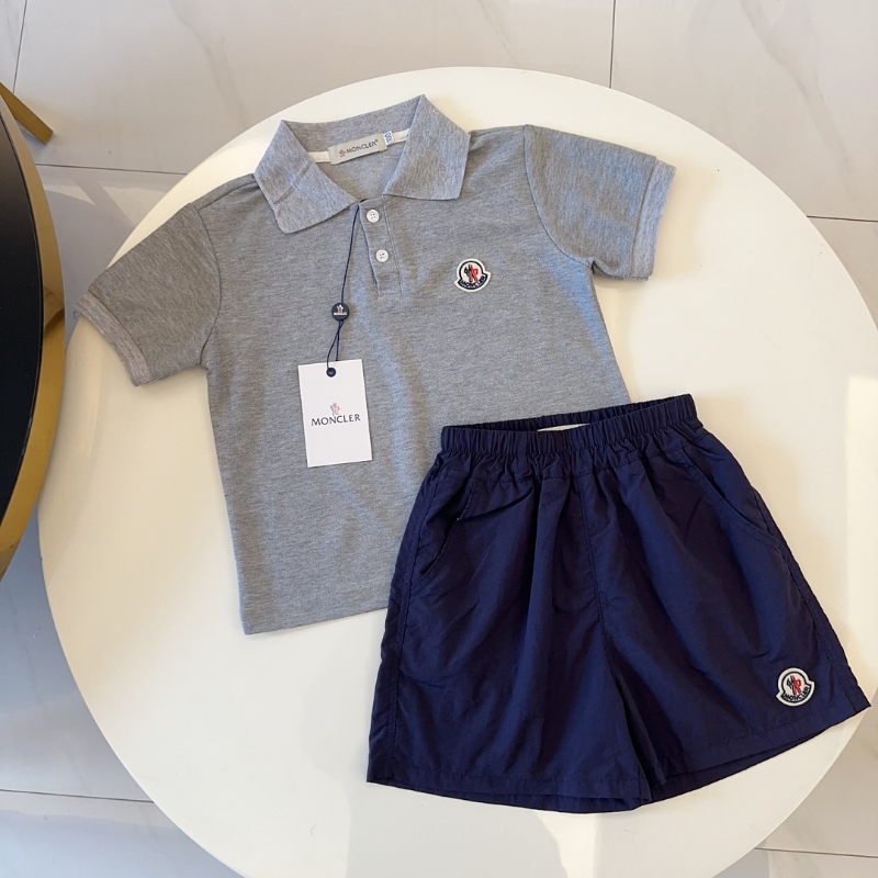 TMOC2 New Boys' Summer Cotton Polo Top+Cotton Shorts Set Clothing