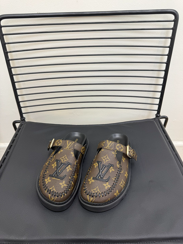 GLS14 Women slipper Leather Sole Shoes 35-41 with box