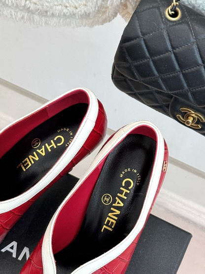 ZLCS5 High heels 6.5CM Size 35-41 Women Letaher shoes with box