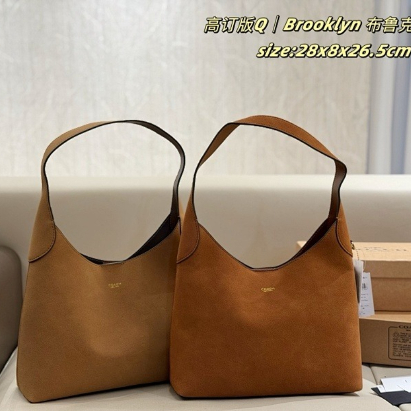 ACP60 Leather Bag 28-8-26.5CM suede Handbag With Box