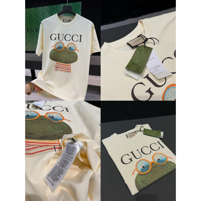 GUC052  New men's and women's summer pure cotton top T-shirt Clothing
