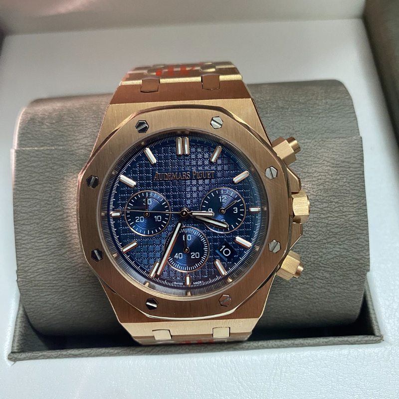 RW79  Men's  rose gold  mechanical watch with 316L steel case 41MM