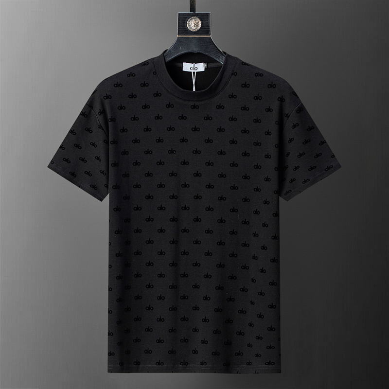 ALOC6 New men's and women's summer pure cotton top T-shirt clothing