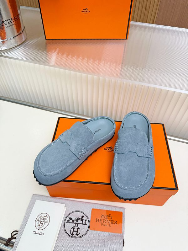 OHS2 Women slipper Leather Sole Shoes 35-41 with box