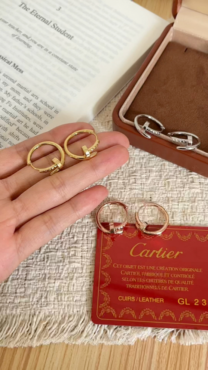 A1243   Women's new fashionable titanium steel earrings and jewelry