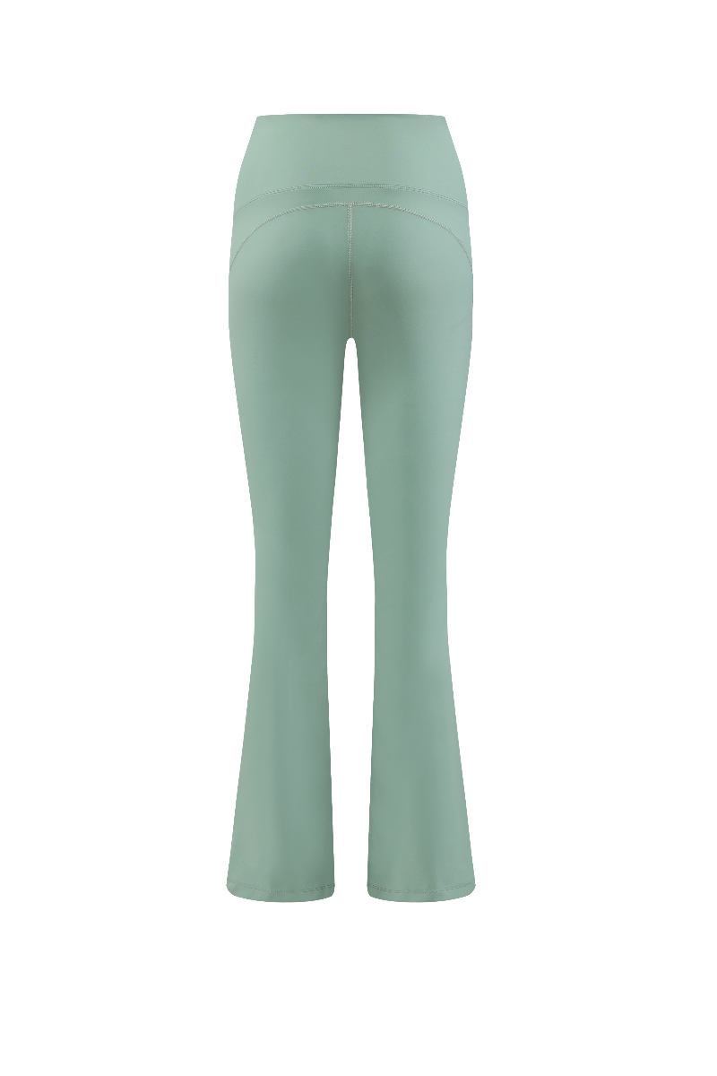 zalo120  Women's yoga pants, women's high waisted seamless tight fitting sports micro flared pants clothing