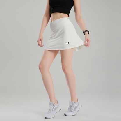 zalo3118  Women's naked training, running, fitness, yoga short skirt, anti glare double-layer quick drying tennis skirt clothing