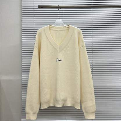 DIC141 New men's and women's autumn and winter wool sweaters with V-neck pullover sweater clothing