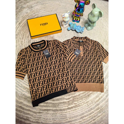 FDC18 New women's summer T-shirt knitted ice silk fabric clothes