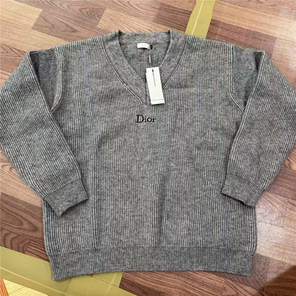 DIC141 New men's and women's autumn and winter wool sweaters with V-neck pullover sweater clothing