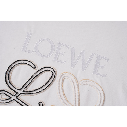 LOC42  High quality men's and women's pure cotton summer short sleeved T-shirt embroidered clothing