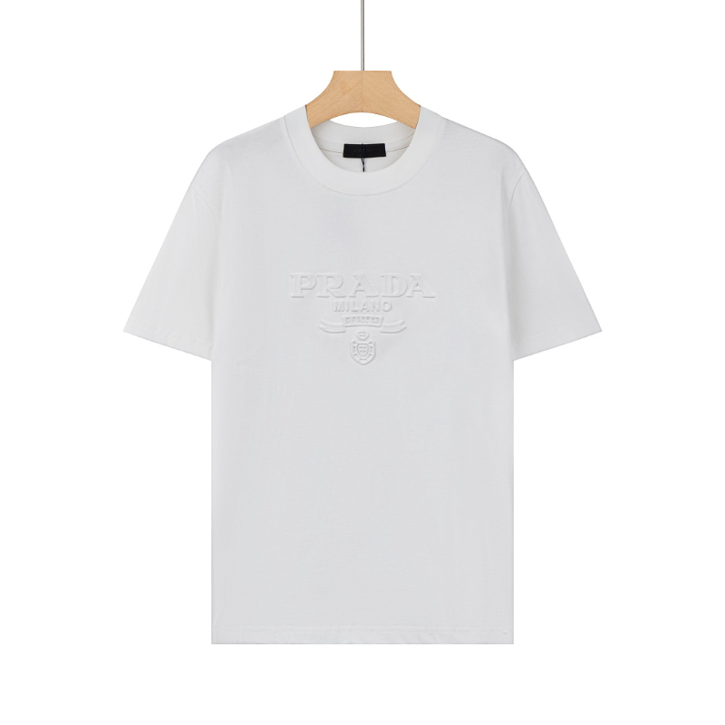 PRC35  New men's and women's summer pure cotton short sleeved top clothing