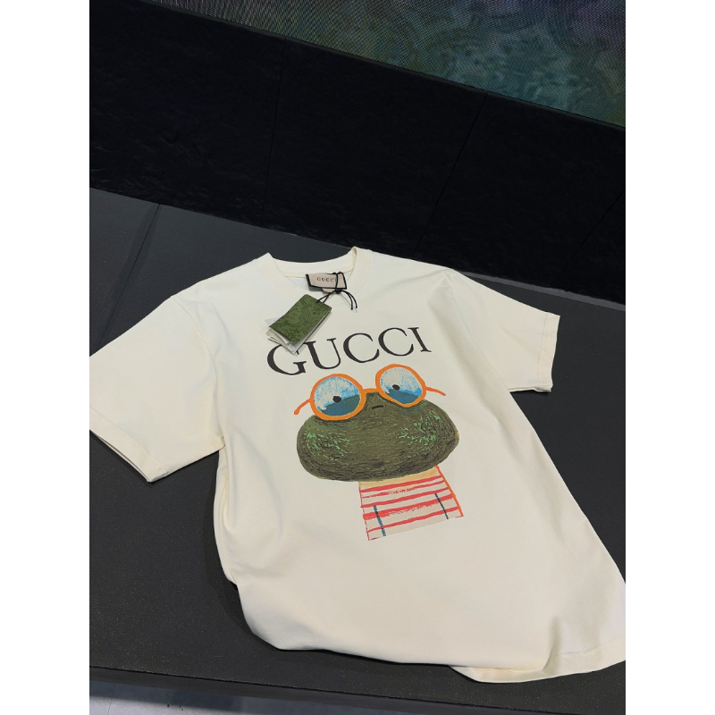 GUC052  New men's and women's summer pure cotton top T-shirt Clothing