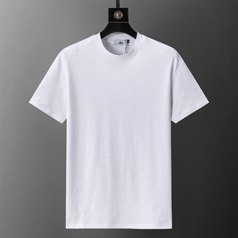 ALOC6 New men's and women's summer pure cotton top T-shirt clothing