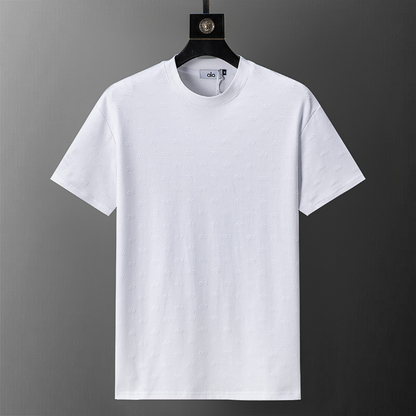 ALOC6 New men's and women's summer pure cotton top T-shirt clothing