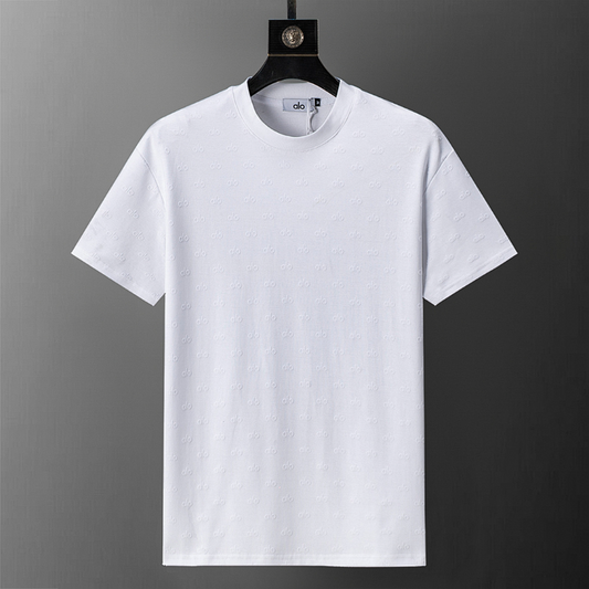 ALOC6 New men's and women's summer pure cotton top T-shirt clothing