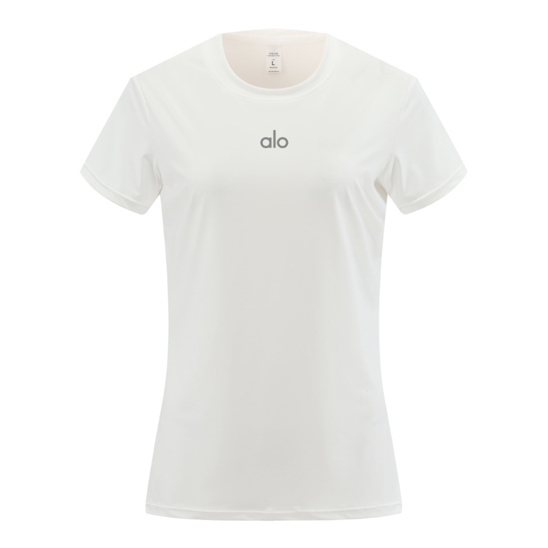 zalo2138   Women's short sleeved yoga, Pilates, fitness training, quick drying, lightweight running sportswear