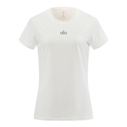 zalo2138   Women's short sleeved yoga, Pilates, fitness training, quick drying, lightweight running sportswear