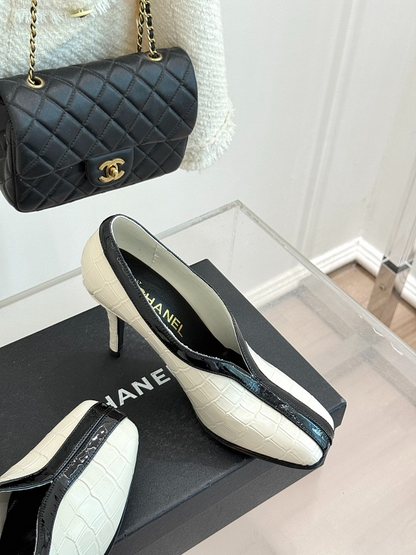 ZLCS5 High heels 6.5CM Size 35-41 Women Letaher shoes with box
