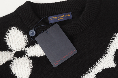LVC1 New autumn and winter men's and women's trendy brand new sweater jacquard letter clothing