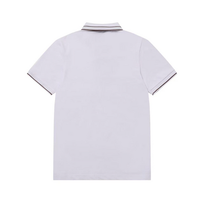 GUC030 New Summer Men's Polo Top with High Quality Beaded Pulling Frame Cotton Fabric Clothing