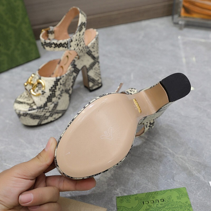 JHGS15 Slipper 12CM Heel Size 35-42 Lether Shoes with box