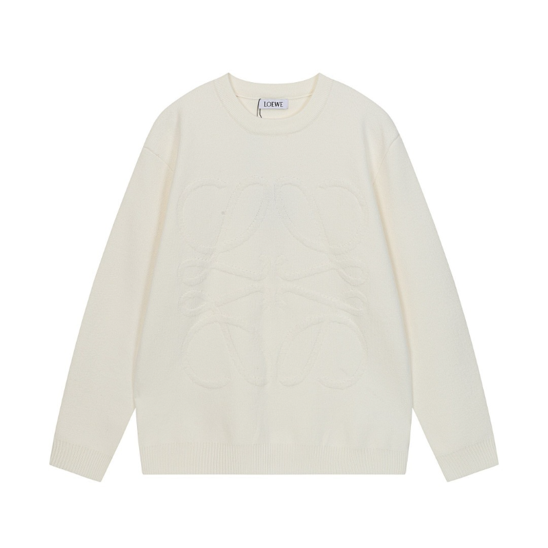 LOC41 Autumn and winter new high-quality men's and women's fashion brand new sweater jacquard letter clothing