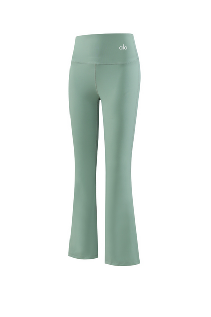 zalo120  Women's yoga pants, women's high waisted seamless tight fitting sports micro flared pants clothing