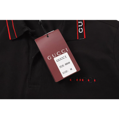 GUC030 New Summer Men's Polo Top with High Quality Beaded Pulling Frame Cotton Fabric Clothing