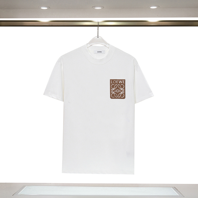 LOC45 New men's and women's summer pure cotton top T-shirt Clothing