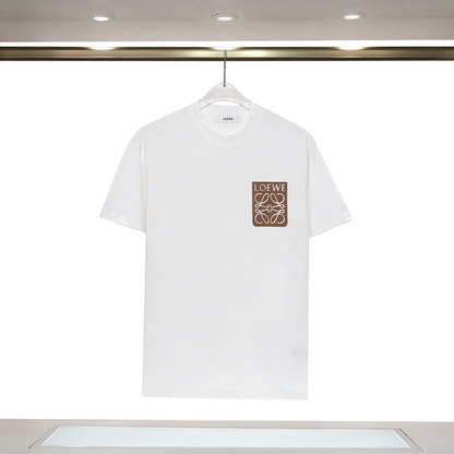 LOC45 New men's and women's summer pure cotton top T-shirt Clothing
