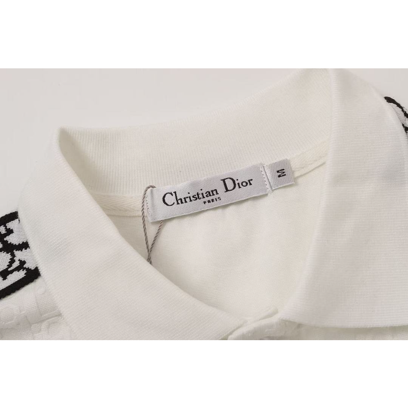 DIC39 New Summer Men's Polo Top with High Quality Beaded Pulling Frame Cotton Fabric Clothing