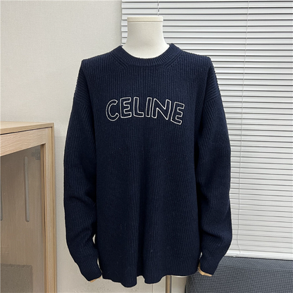 CEC4  Autumn and winter new high-quality men's and women's fashion brand new sweater jacquard letter clothing
