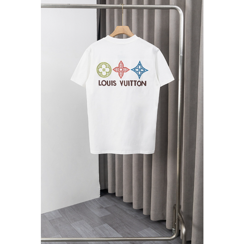 LVC049 New men's and women's summer pure cotton top T-shirt clothing