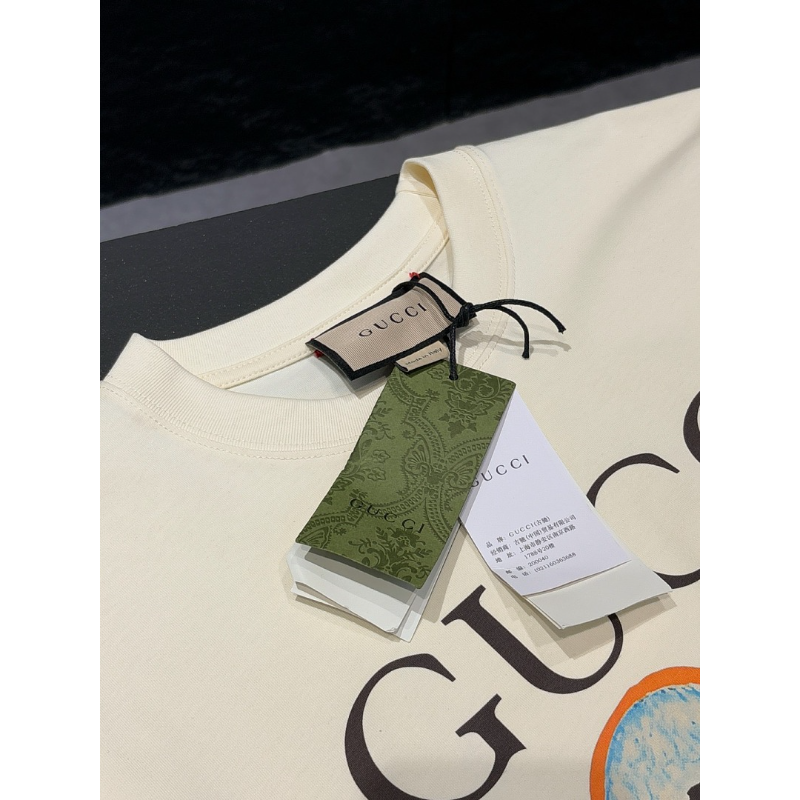 GUC052  New men's and women's summer pure cotton top T-shirt Clothing