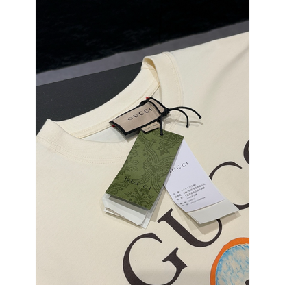 GUC052  New men's and women's summer pure cotton top T-shirt Clothing