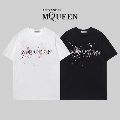 MQC4 New men's and women's summer short sleeved cotton T-shirt clothing