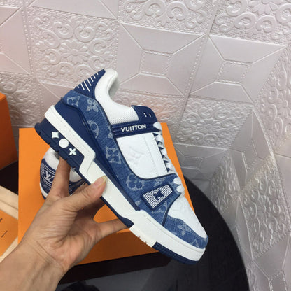 LLS1 High quality leather shoes women 35-41 or man 40-45 with box