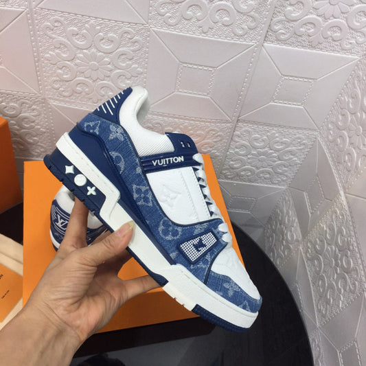 LLS1 High quality leather shoes women 35-41 or man 40-45 with box