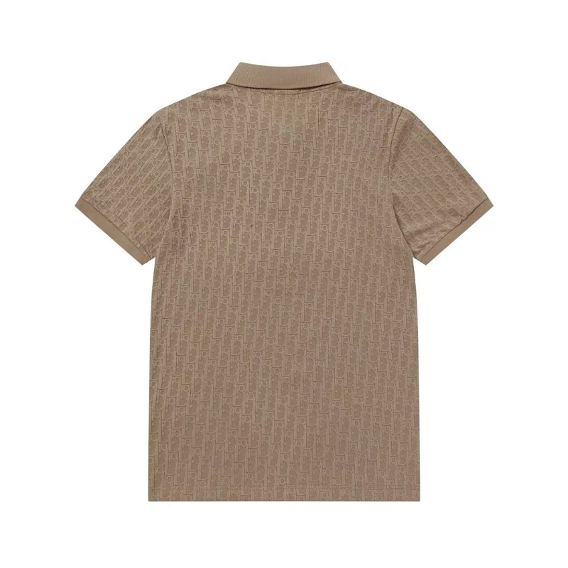 DIC39 New Summer Men's Polo Top with High Quality Beaded Pulling Frame Cotton Fabric Clothing