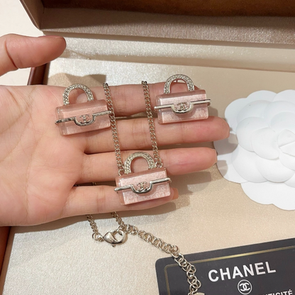 X746  Women's necklace earrings bag set jewelry