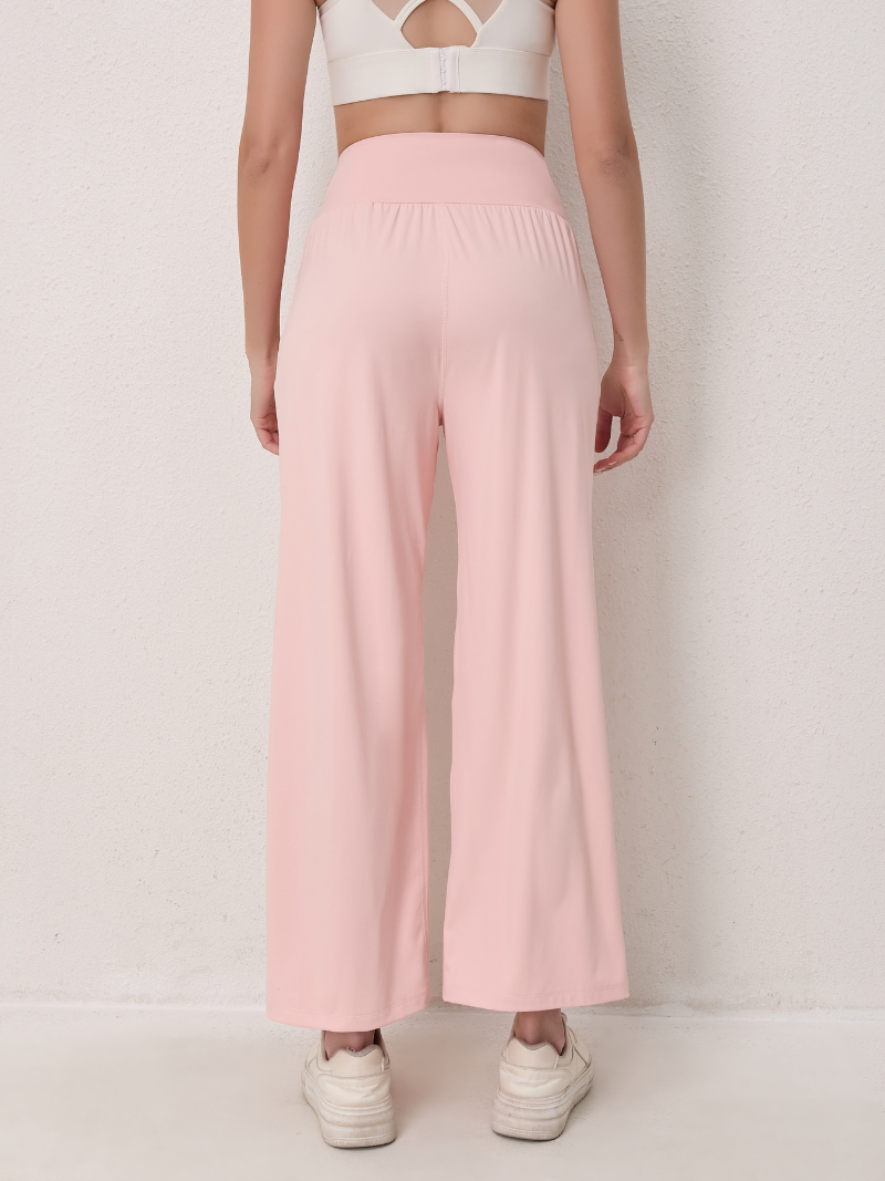 zalo3121  Women's loose yoga pants, super elastic straight leg pants, wide leg pants, clothing