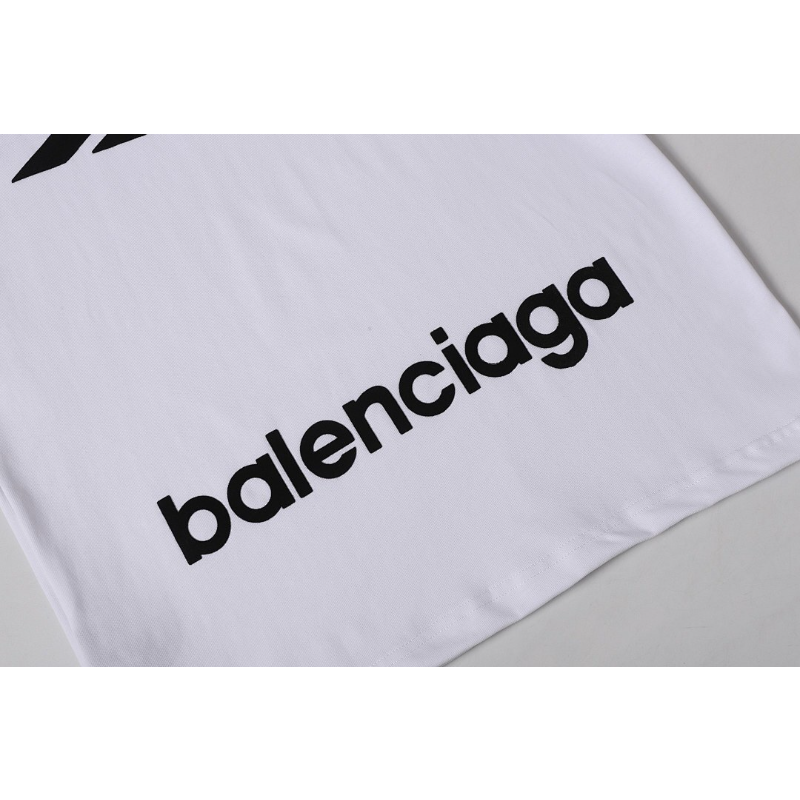 BAC32 New Men's and Women's Summer Short sleeved Cotton T-shirt Embroidered Craft Clothing