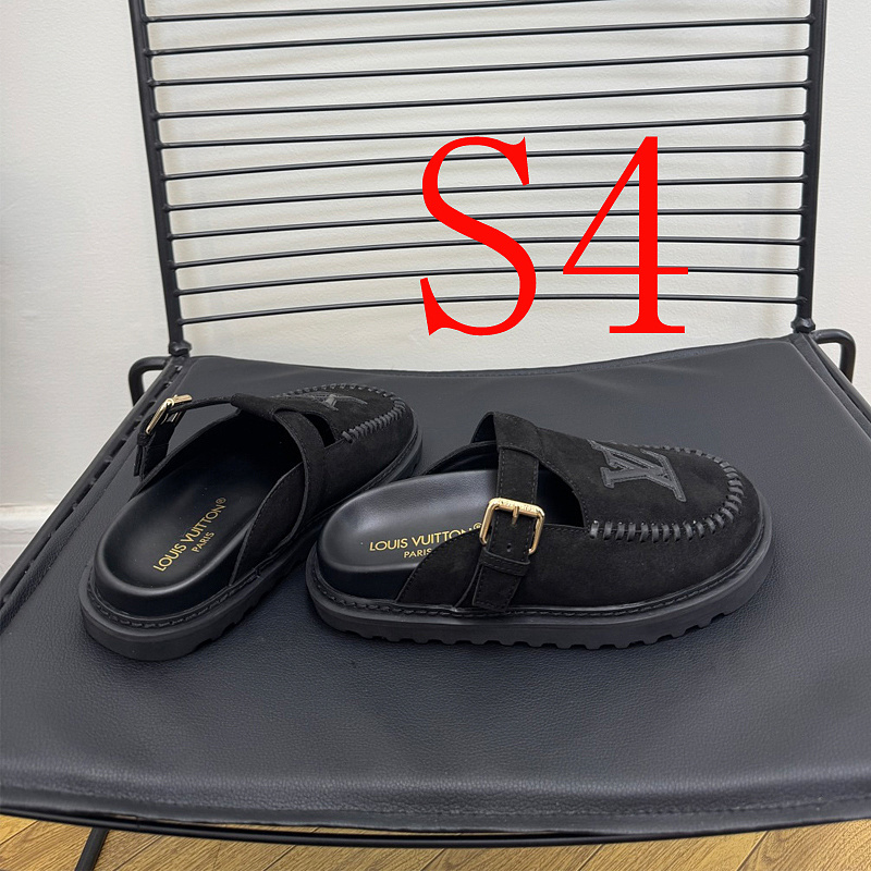 GLS14 Women slipper Leather Sole Shoes 35-41 with box