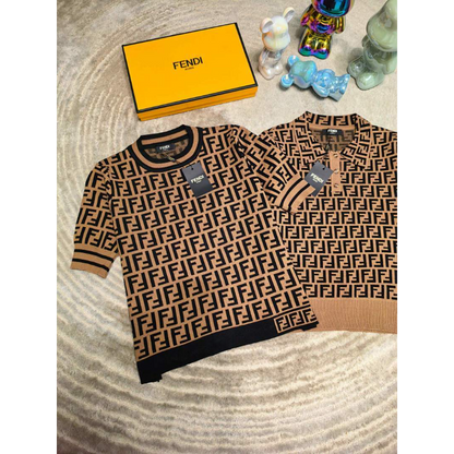 FDC18 New women's summer T-shirt knitted ice silk fabric clothes