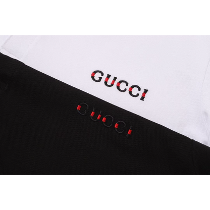 GUC030 New Summer Men's Polo Top with High Quality Beaded Pulling Frame Cotton Fabric Clothing